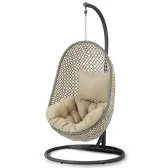 Cira Многоцветное подвесное кресло с темно-серым основанием