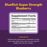 Natural Factors, BlueRich, супер эффективность, концентрат черники, 500 мг, 90 мягких таблеток