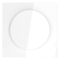 Накладка для светорегулятора поворотно-нажимного, S70 (белый глянцевый)