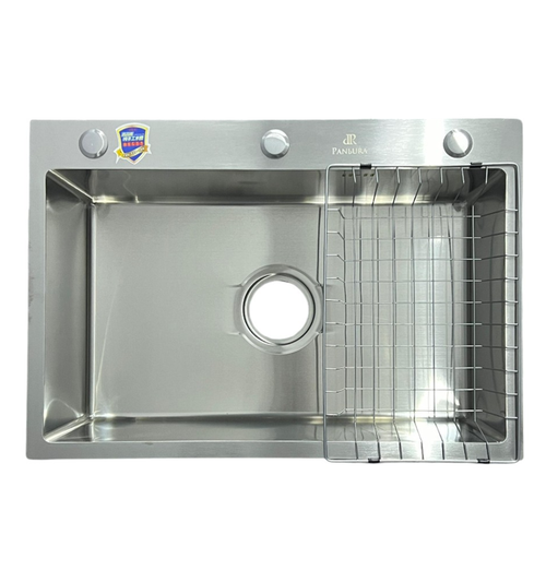 МЕТАЛ.МОЙКА 65х45 (ПРЯМОУГОЛЬНАЯ, САТИН, 60-69)