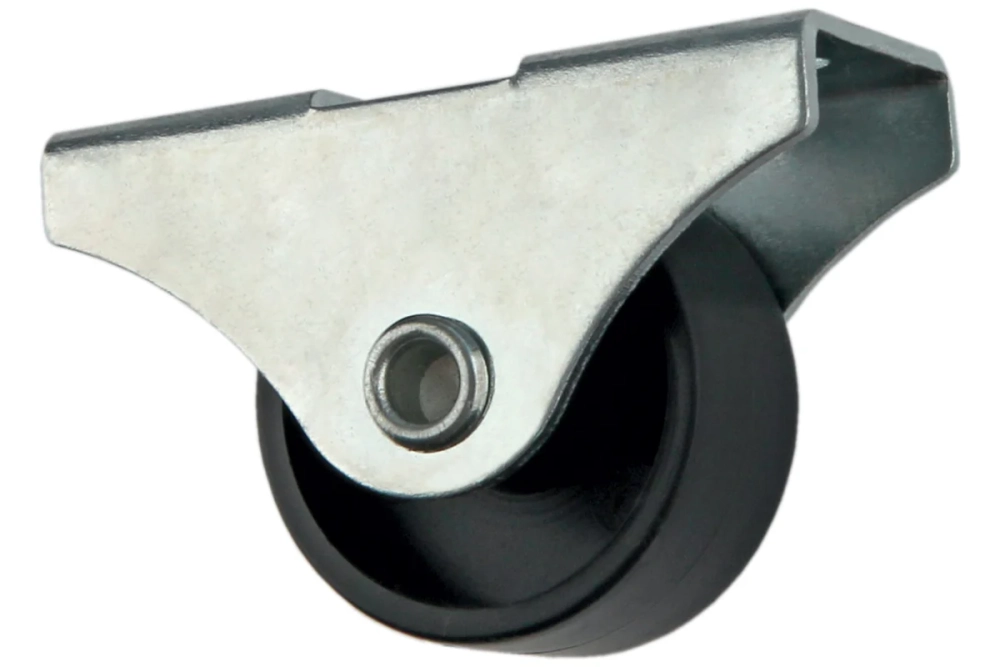 Мебельное колесо BOYARD d=25мм, без тормоза, с площадкой N150Zn/BL