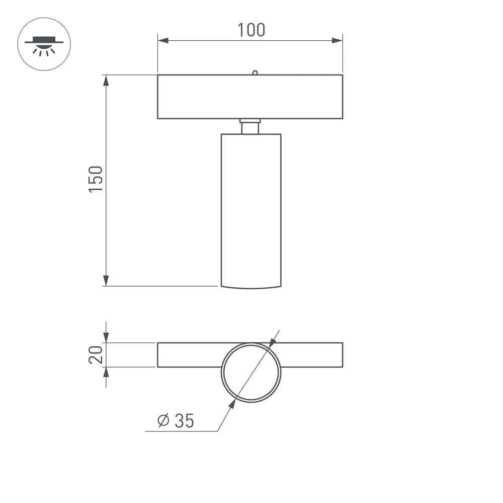 Светильник MAG-SPOT-25-R120-12W Warm3000 (BK, 30 deg, 24V) (Arlight, IP20 Металл, 5 лет) 033678(1)