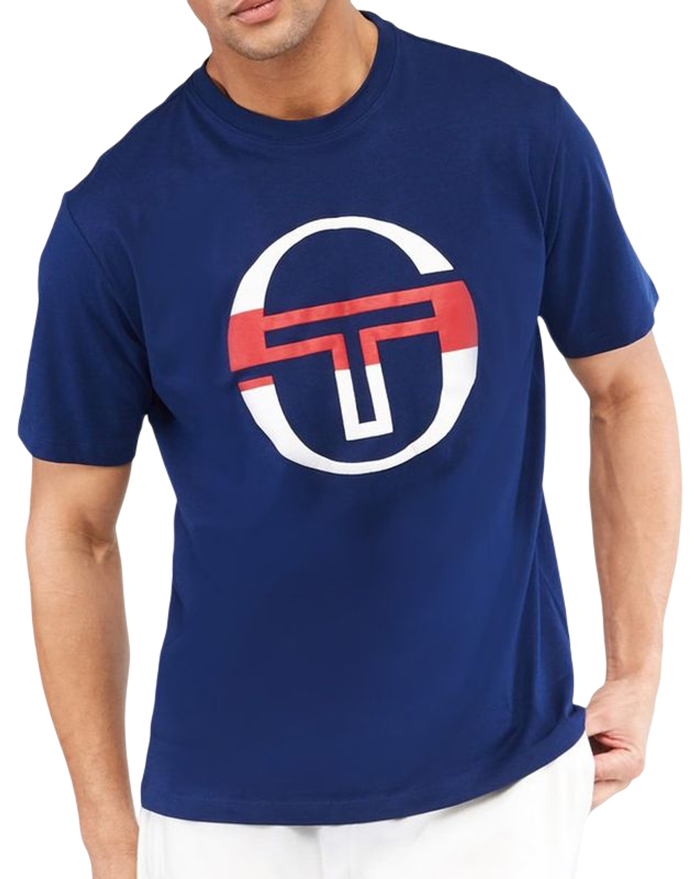 Мужская теннисная футболка Sergio Tacchini Iberis T-shirt - navy/red
