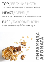 Свеча ароматическая WALNUT в подсвечникев форме грецкого ореха "Карамельный попкорн"