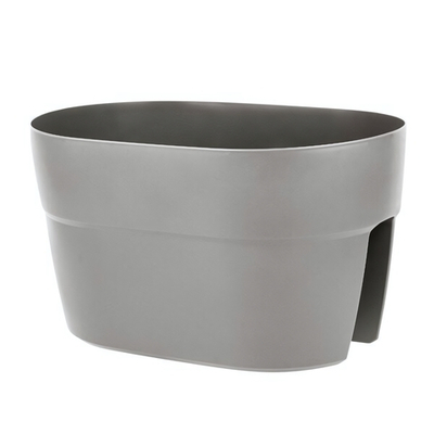 Ящик балконный на перила InGreen Villa de Fiori, двусторонний,40см,12л,фиксаторы,французский платан