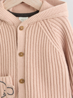 Кардиган с капюшоном для малышей Next Q61-212, Бежевый