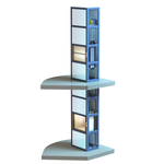 Малый грузовой подъёмник ПАРНАС в металлической шахте