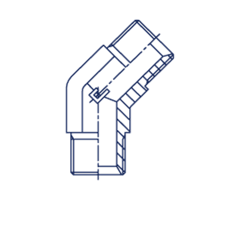 Соединение P45 BSP 3/8" BSP 3/8"