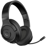 LORGAR Noah 500, Wireless Gaming headset with microphone, JL7006, BT 5.3, battery life up to 58 h (1000mAh), USB (C) charging cable (0.8m), 3.5 mm AUX cable (1.5m), size: 195*185*80mm, 0.24kg, black