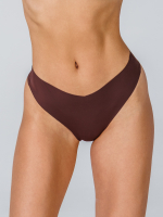 Стринги бесшовные цвет КОРИЧНЕВЫЙ, размер XS