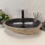 Раковина из речного камня RS-63633 (60*36*15) 0124