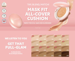 TIRTIR Mask Fit Aura Cushion Mini - Матирующий макияж в губке оттенок 31N French Beige, 4 g