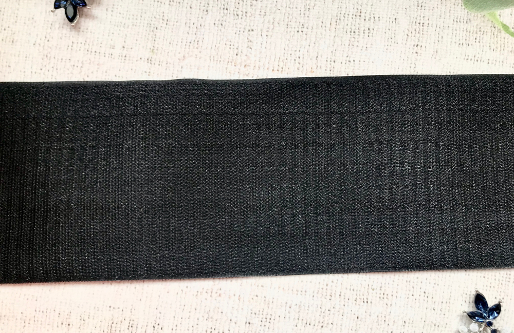 Велкро/липучка комплект, ш. 15 см, чёрный