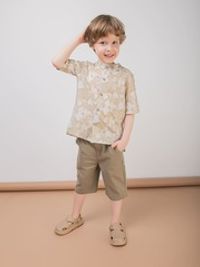 Рубашка хлопковая "Тропики" с коротким рукавом