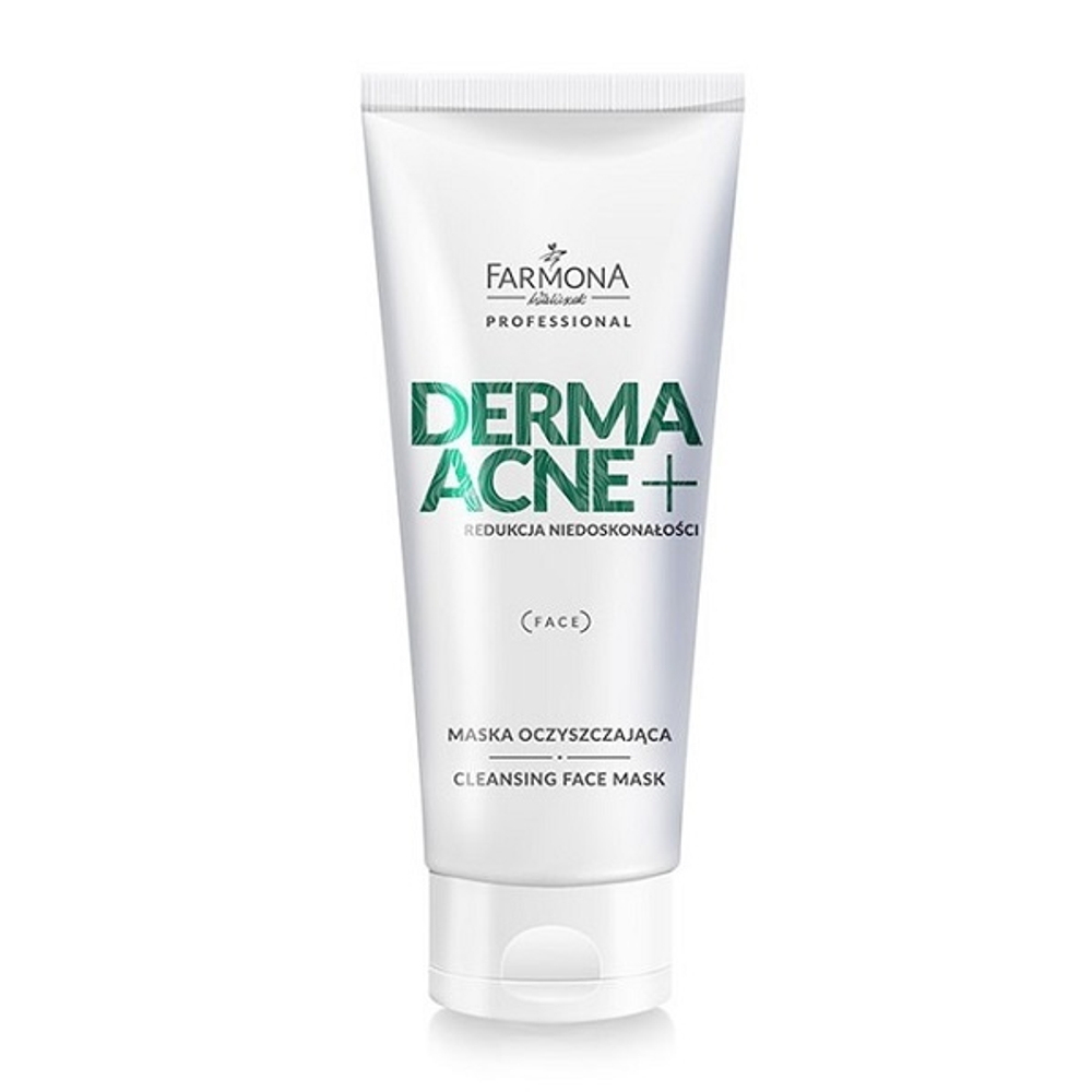 Грушовая очищающая маска с содержанием AHA кислот Farmona Dermaacne+ Cleansing face mask 200мл