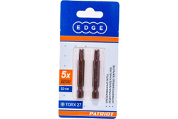 Бита EDGE by PATRIOT T27, сталь S2, длина 50 мм, 2шт в блистере