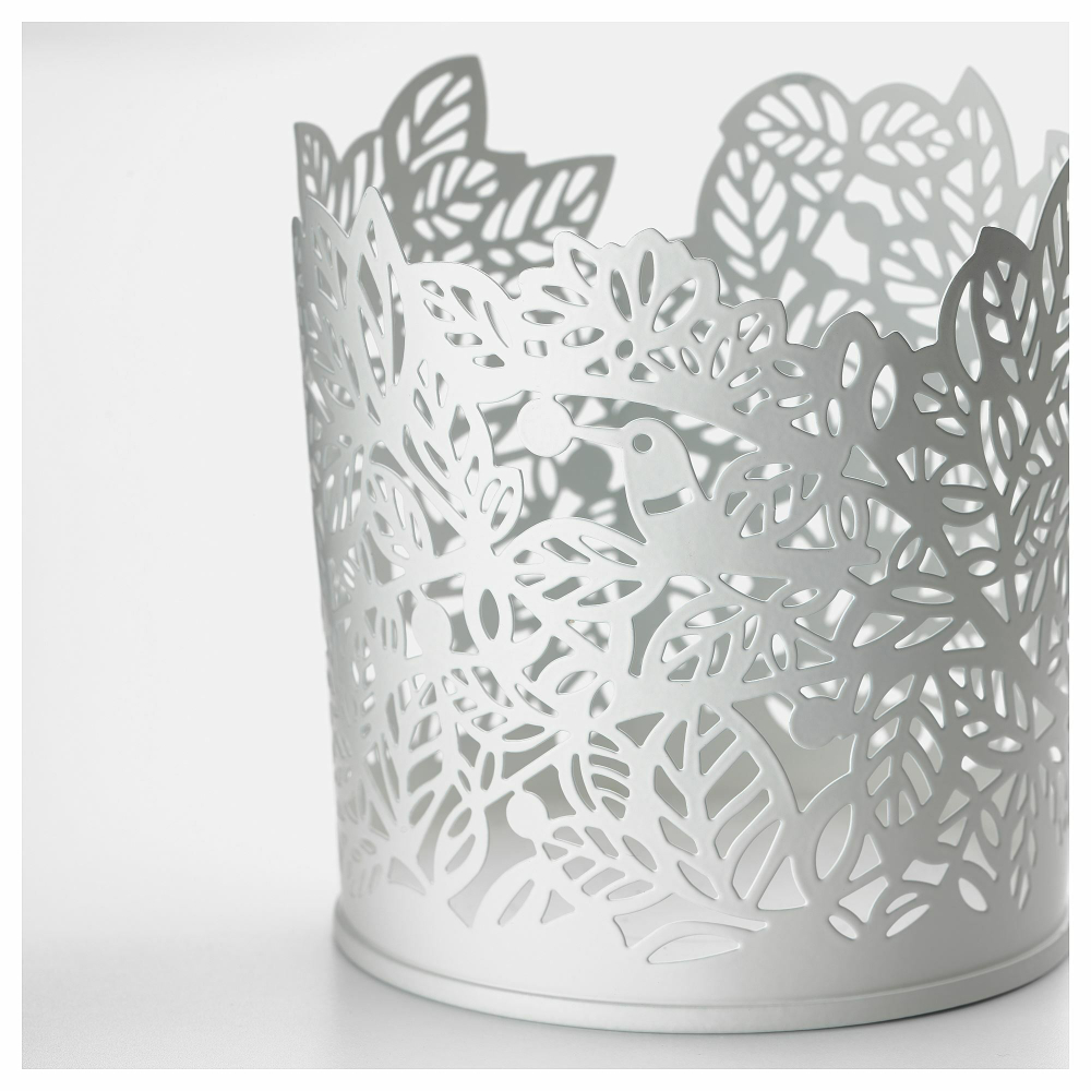 Подсвечник IKEA SAMVERKA (САМВЕРКА), Белый, Металл, 8 см