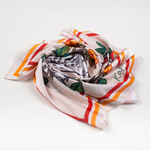 Шейный платок «Сова и ягоды», 70×70 см