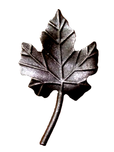 Виноградный лист сталь 123 х 80 мм (4мм), вес:0,177 кг.