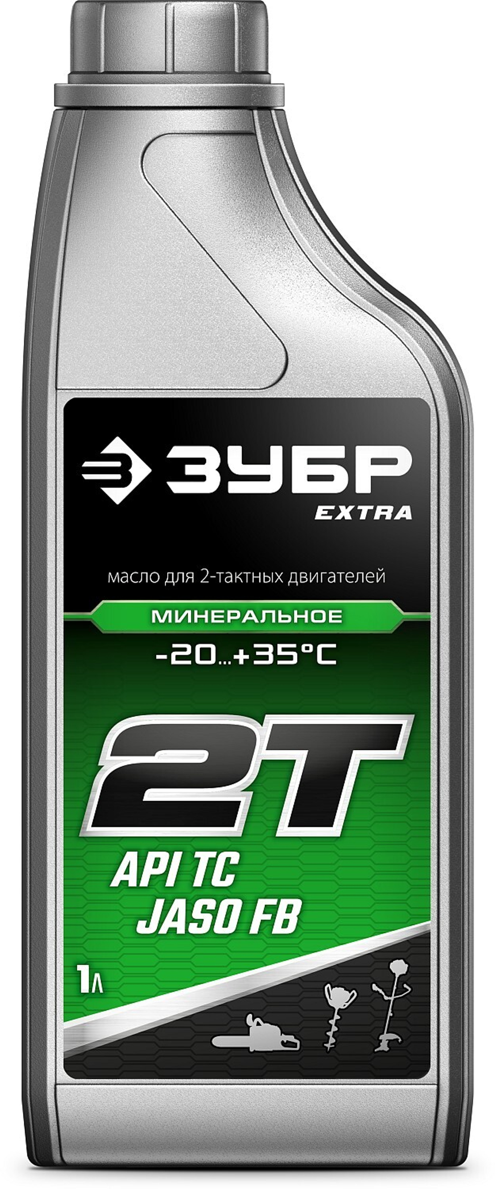 ЗУБР EXTRA 2Т-М минеральное масло для 2-тактных двигателей, 1 л