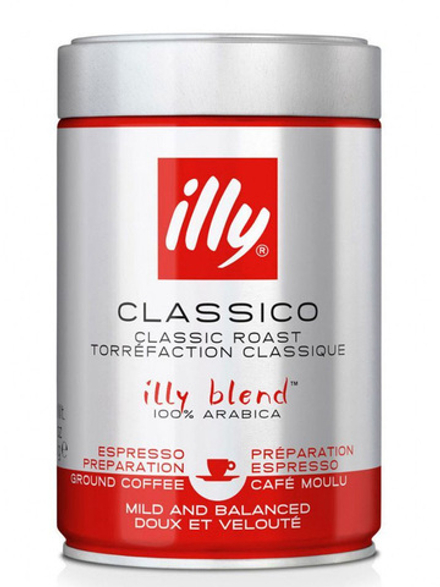 Кофе молотый illy Classico, средней классической обжарки, 250 г
