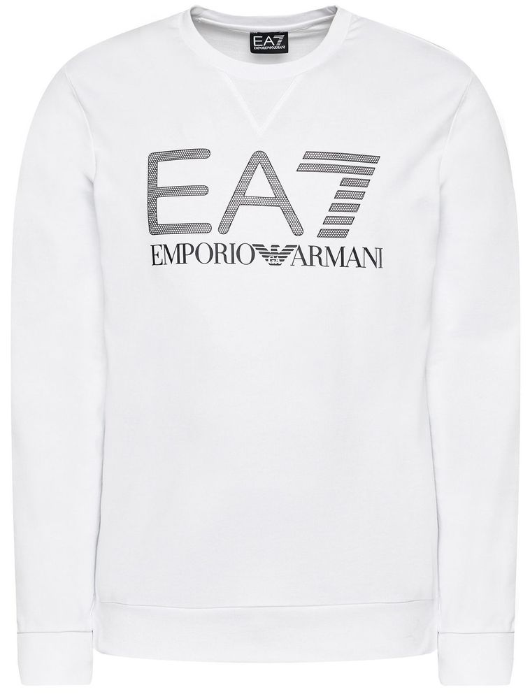 Мужская кофта теннисная EA7 Man Jersey Sweatshirt - white