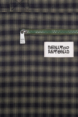 ZARA X BENITO ANTONIO ТКАНЕВАЯ СУМКА-ТОУТ, ЗЕЛЕНЫЙ
