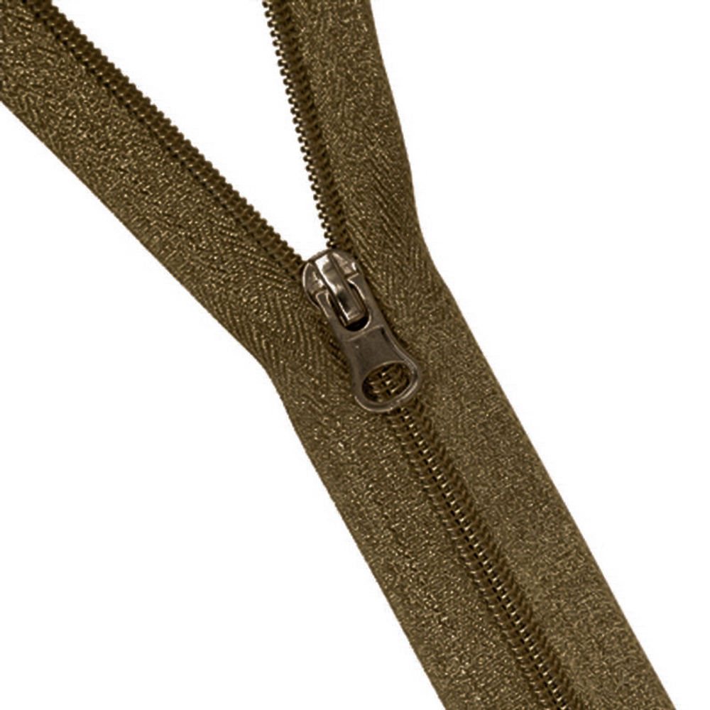 Молния витая, двухзамковая YKK Тип 5 80 см, цв.каштановый