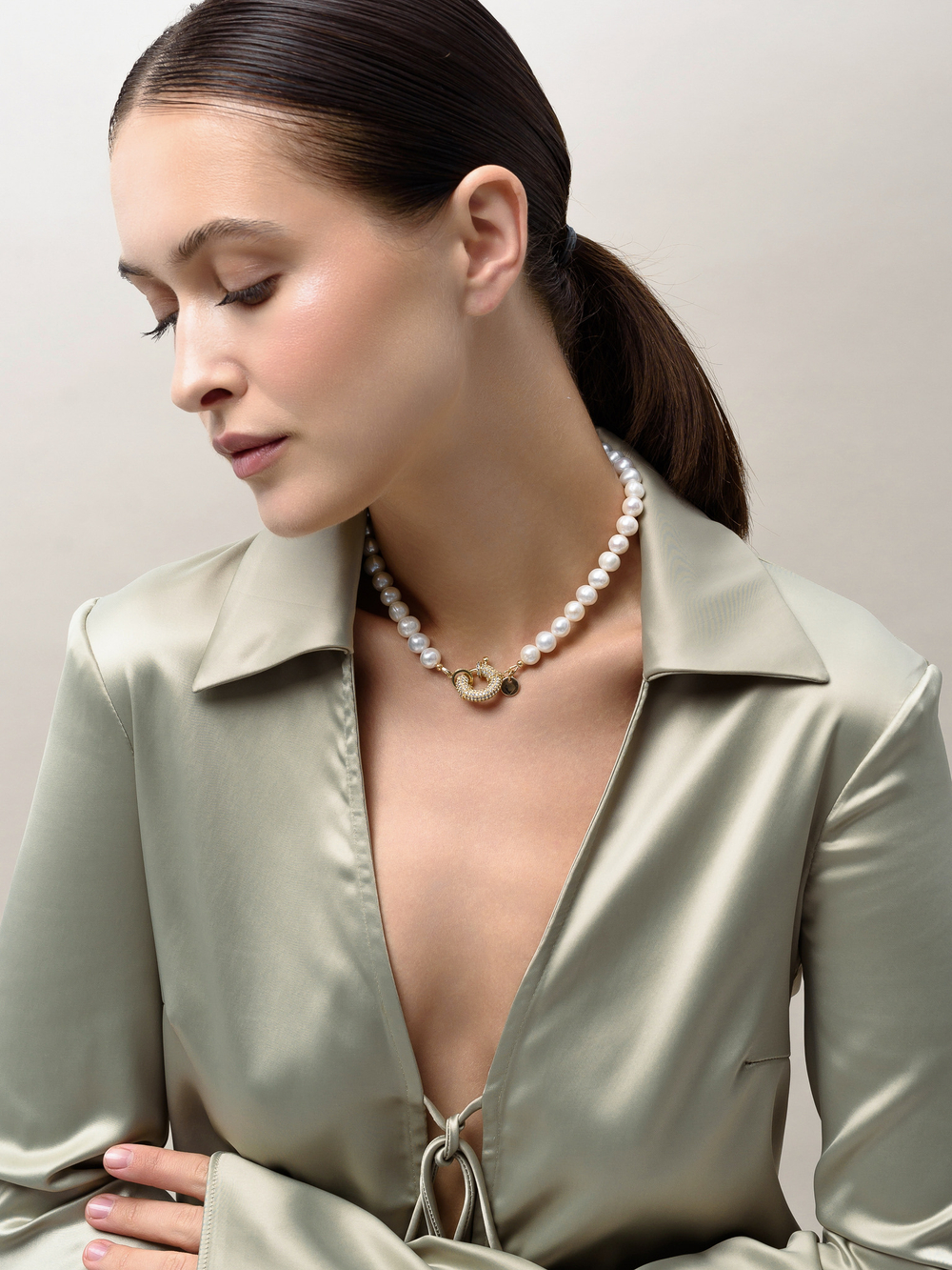 Kолье "Pearl Lock Shine"