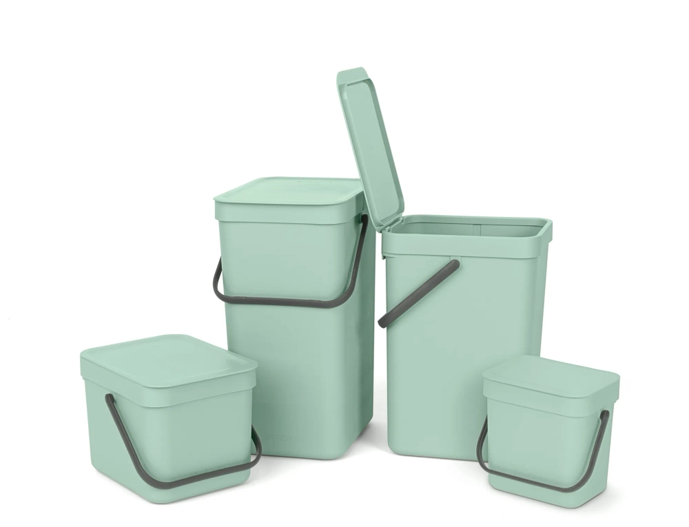 Brabantia Контейнер для мусора Sort & Go 12л для сортировки Jade Green 211829