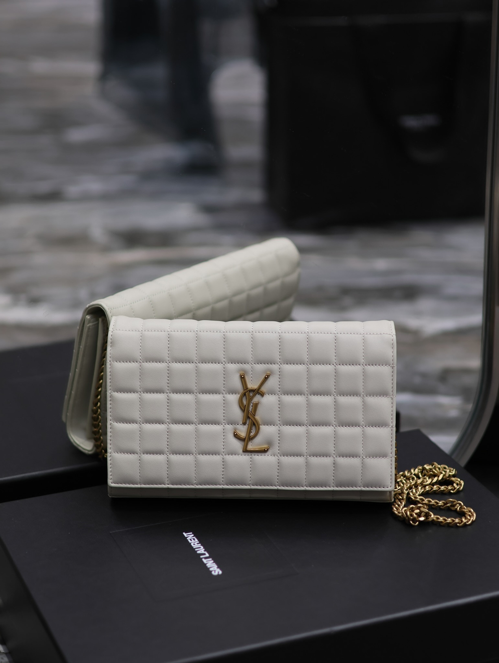 Saint Laurent Cassandre Chain Wallet 23 cm