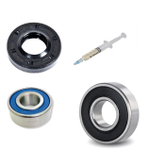 Подшипники для стиральной машины Hotpoint-Ariston ARSL 1051, 6204 2RS, 6205 2RS, сальник 30х52х10, смазка
