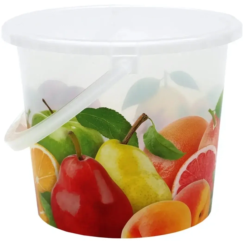 Ведро пластиковое Фрукты 5л