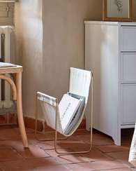 Газетница Siana бежевая с золотом