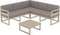 Комплект угловой уличной мебели Mykonos
