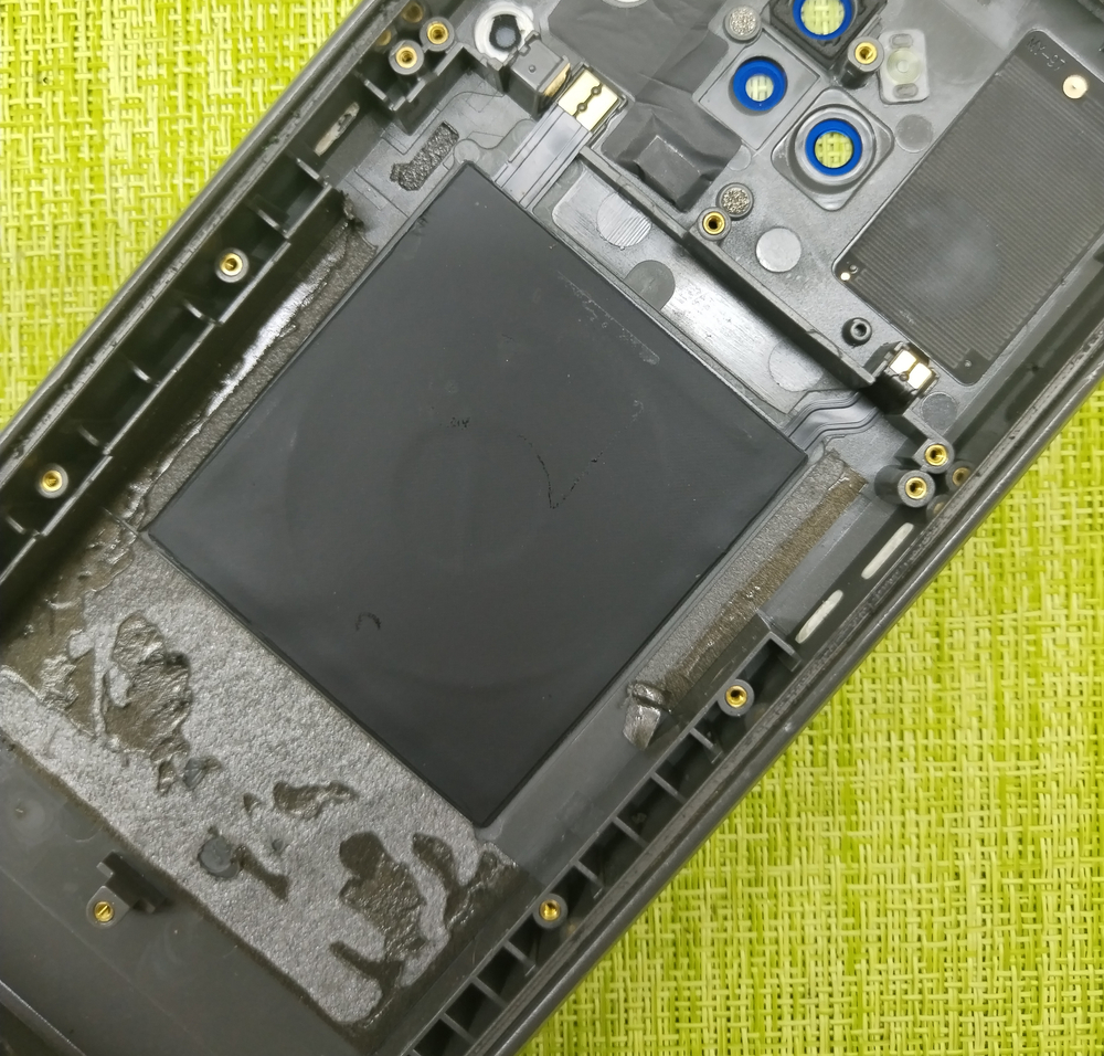 Ulefone Power Armor 14 Pro - задняя крышка (корпус) со стеклом камеры + антенна NFC+ антенна беспроводной зарядки + динамик слуховой верхней (ORIG-SP)