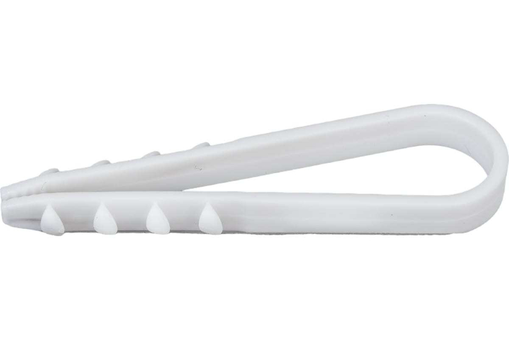 Дюбель-хомут ДХК для круглого кабеля 11-18мм нейлон белый (100шт) КВТ Fortisflex