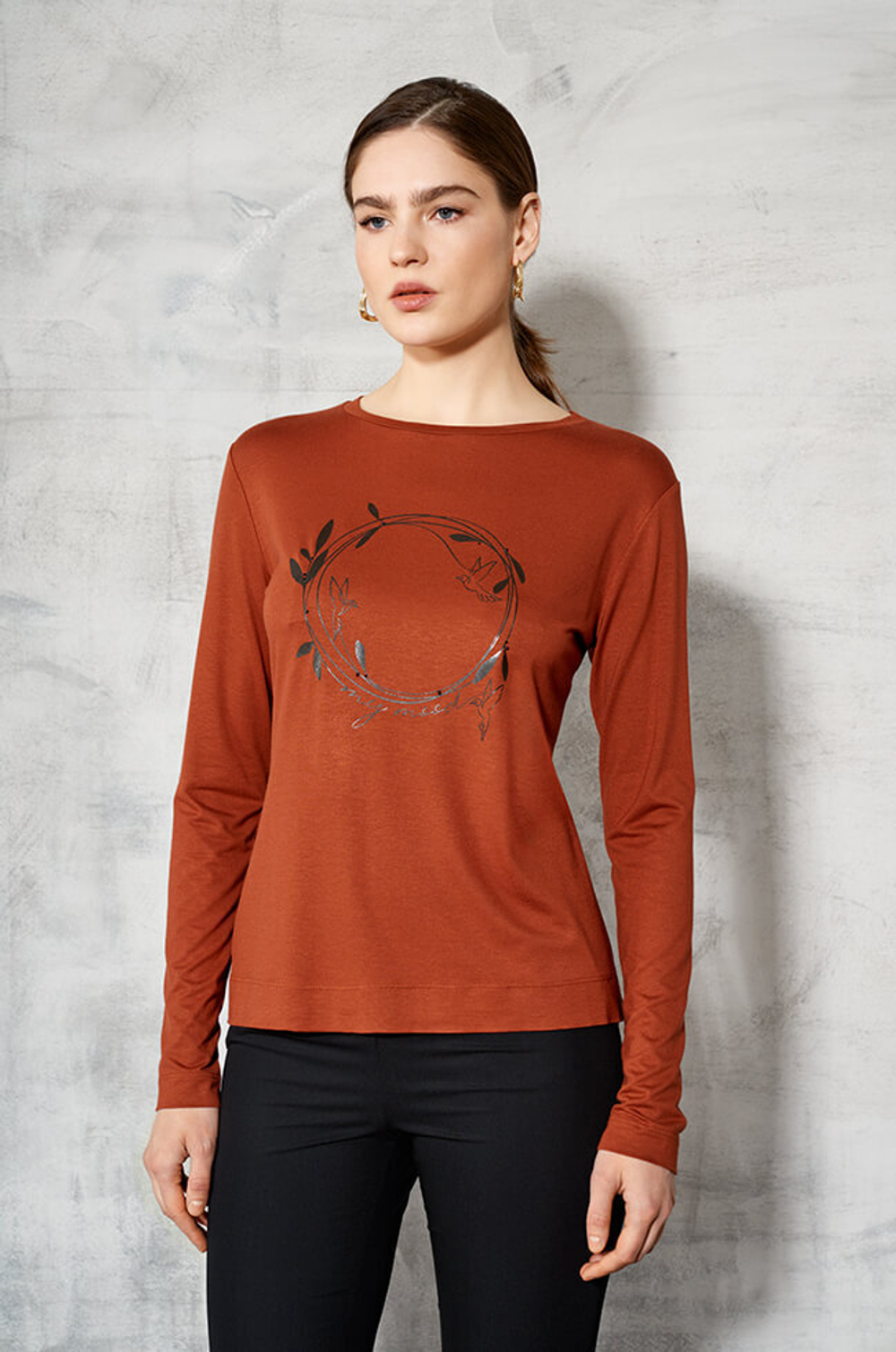 22495 Джемпер женский (терракот)