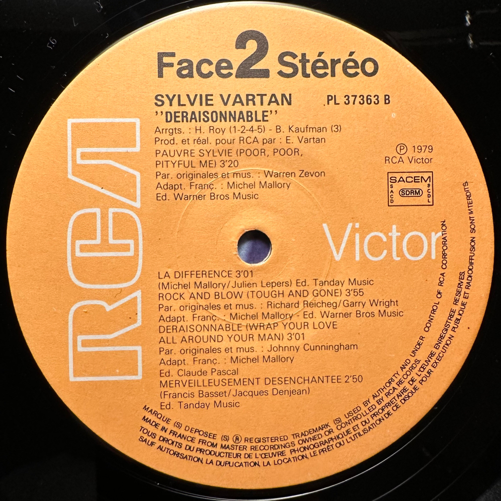 Sylvie Vartan - Deraisonnable (Франция 1979г.)