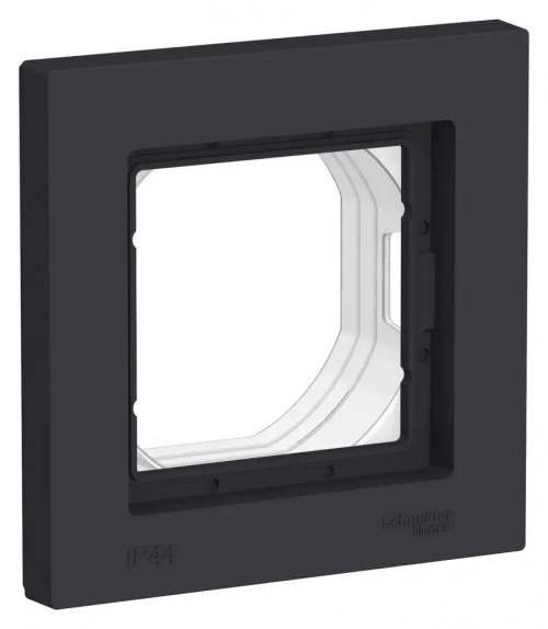 ATLASDESIGN AQUA 1-постовая РАМКА, IP44, КАРБОН