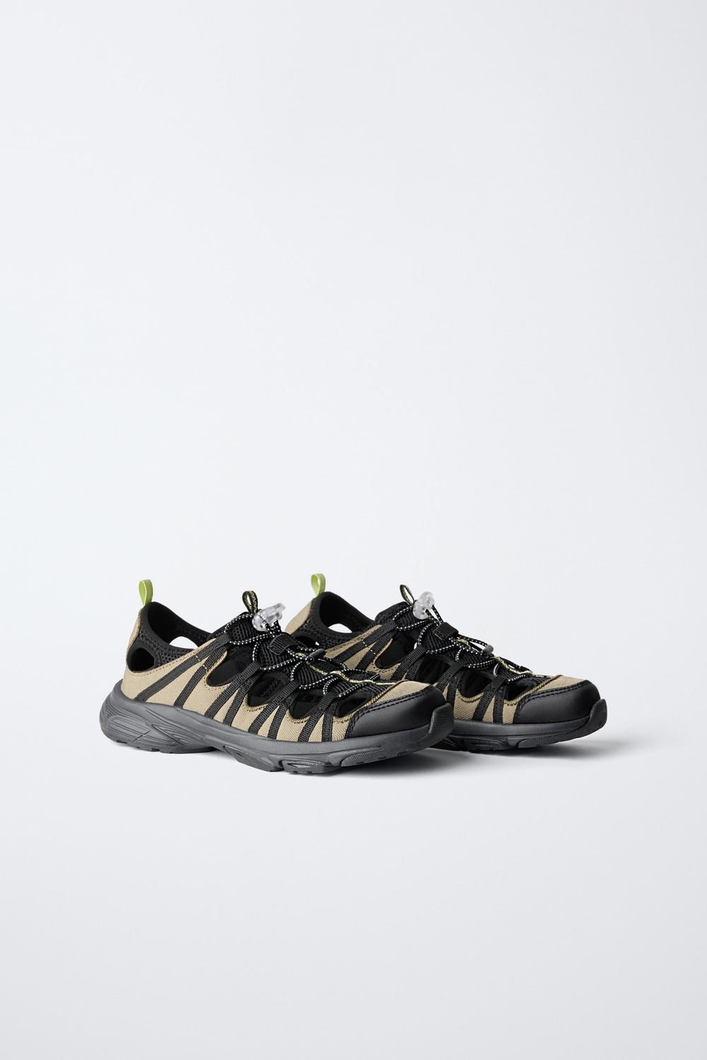 ZARA СПОРТИВНЫЕ САНДАЛИИ, ЧЕРНЫЙ