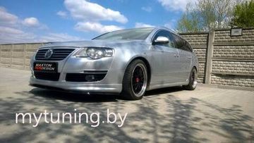 Сплитер переднего бампера R-LINE для VW Passat B6