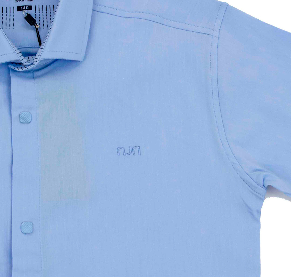 рубашка на кнопках SCHOOL NJN короткий рукав 4738