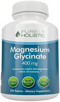 Purely Holistic Magnesium Glycinate 400mg 270 tab , Магний Глицинат