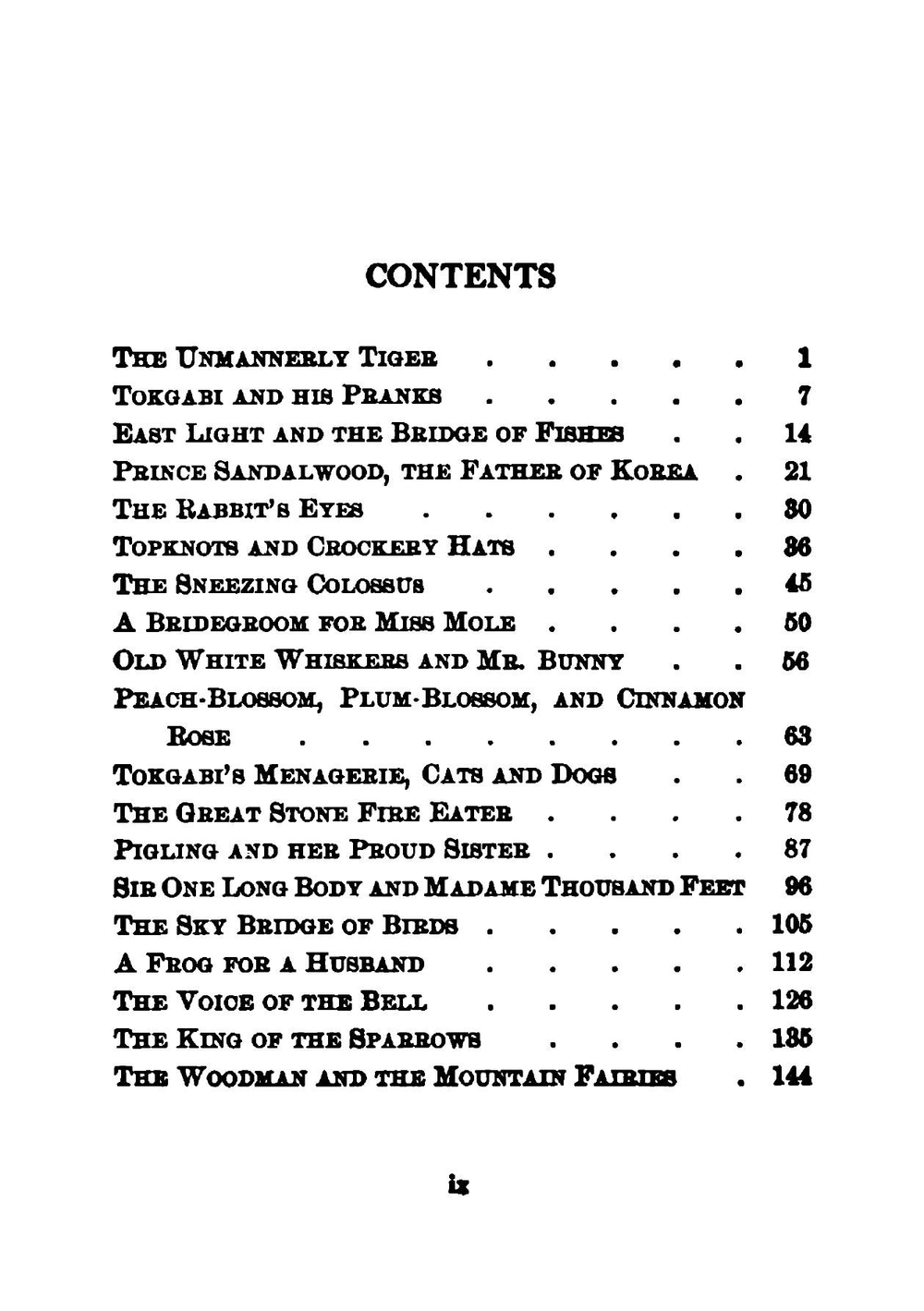 The unmannerly tiger, and other Korean tales | William Elliot Griffis
