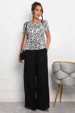 Блуза Новый день (черно-белая) Б13986-19М LT Collection