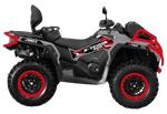 Квадроцикл BRC X-TERRA CT ATV 1000 Серый/красный (ПСМ)