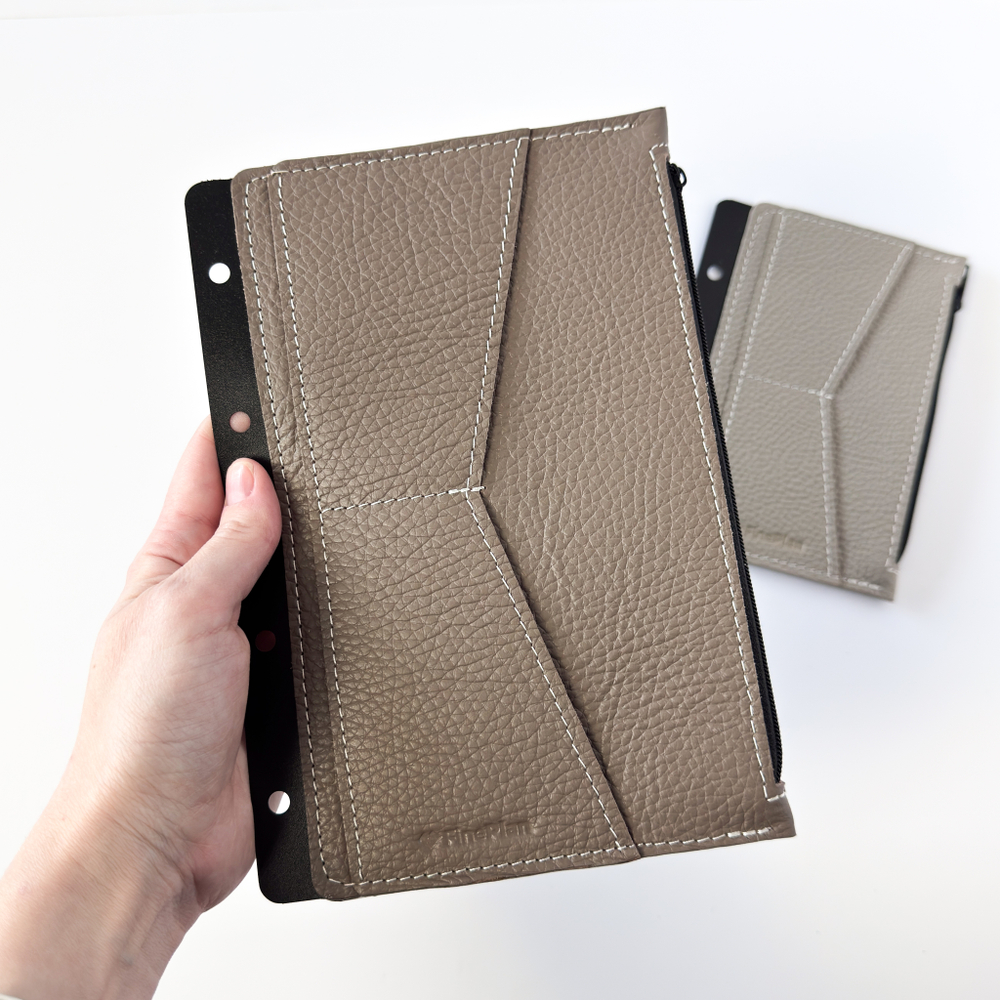 Вставка с карманом на молнии в блокнот на 4/2 кольцах