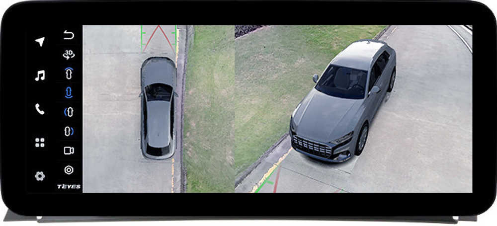 Магнитола для BMW X3 F25 2011-2014 CIC (рамка тип 1) - Teyes LUX ONE 360 монитор 12.3" 2K QLED на Android 10, 6Гб+128Гб, CarPlay, 4G SIM-слот, 4 камеры в комплекте