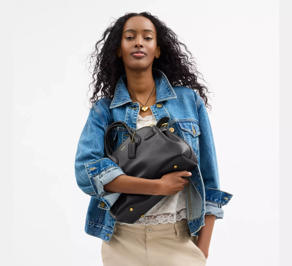 COACH СУМКА EMPIRE 28, ЧЕРНЫЙ